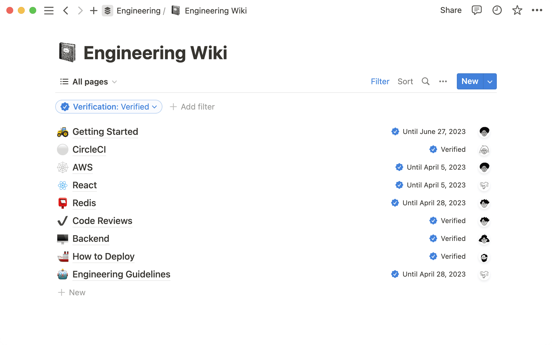 검증된 페이지 + 페이지 소유자