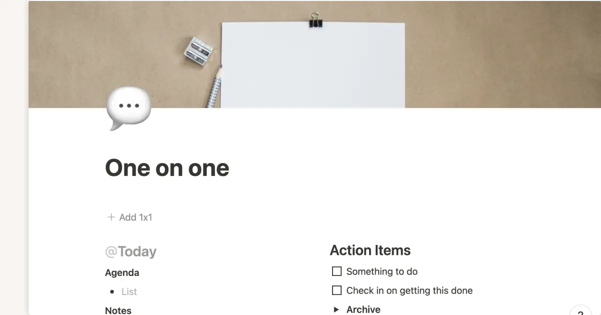 One on one meeting - thumbnail