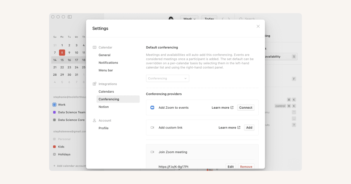 HC: Notion 캘린더 회의 도구 API 통합과 API