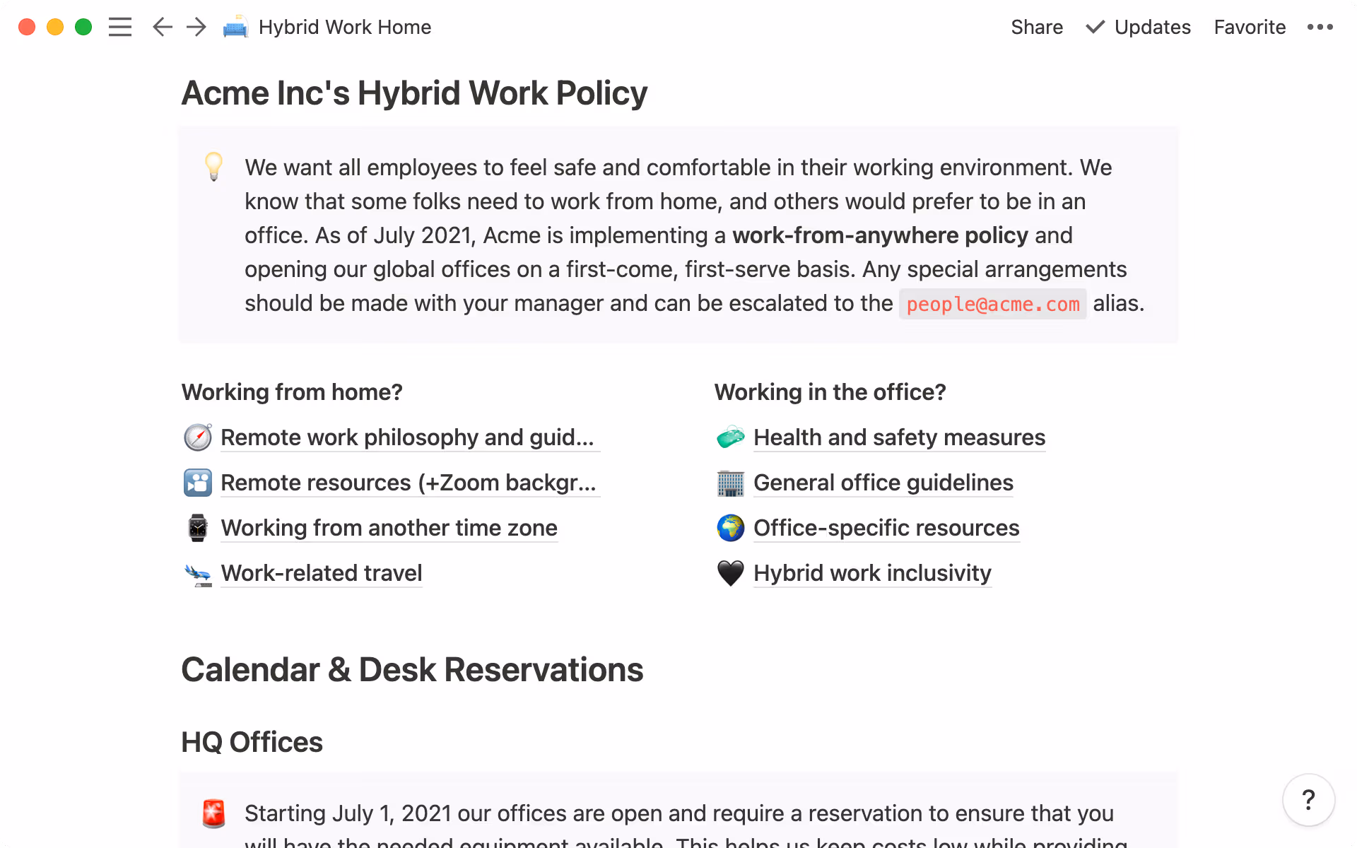 Hybrid work hub - hero