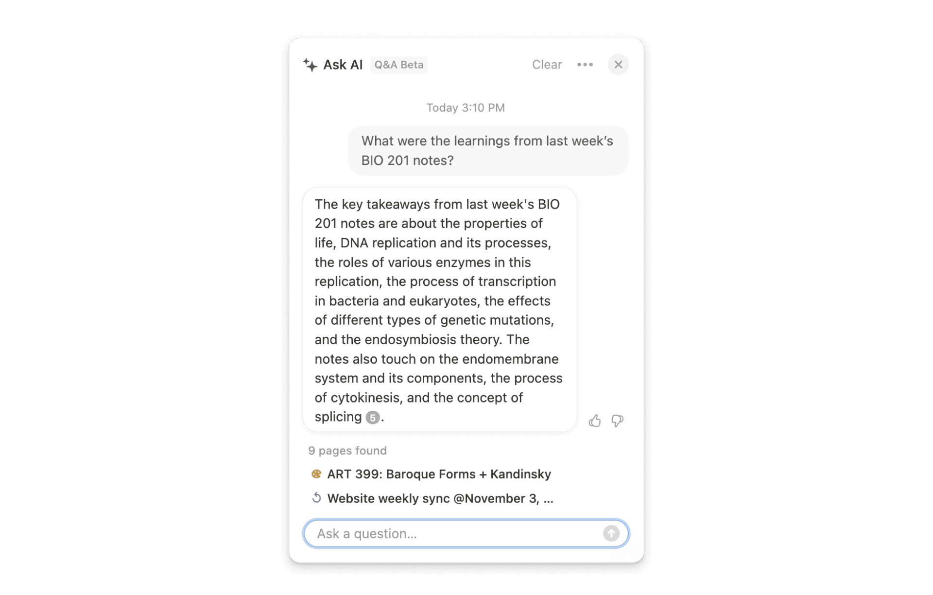 Q&A 생물 수업 노트